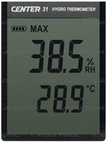 CENTER-31 Display Temp+Humid MAX