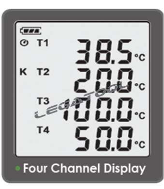 CENTER-374 เครื่องบันทึกอุณหภูมิ 4 ช่องโพรบ (Type K) CENTER-374 เครื่องบันทึกอุณหภูมิ 4 ช่องโพรบ (Type K)