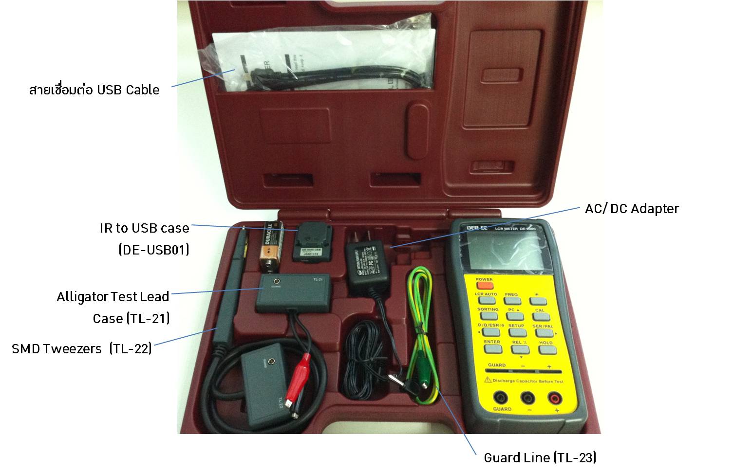 เครื่องวัดแอลซีอาร์, เครื่องวัด LCR, LCR Meter, DE-5000, Der EE, Resistance Meter, Capacitance Meter, Inductance meter, เครื่องวัดตัวต้านทาน, เครื่องวัดตัวเหนี่ยวนำ, เครื่องวัดตัวเก็บประจุ