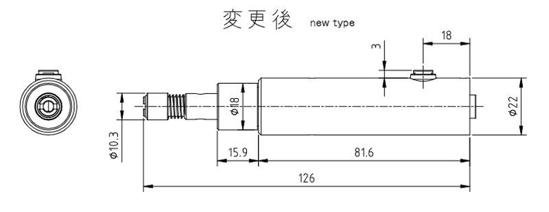 Detector outside dimension