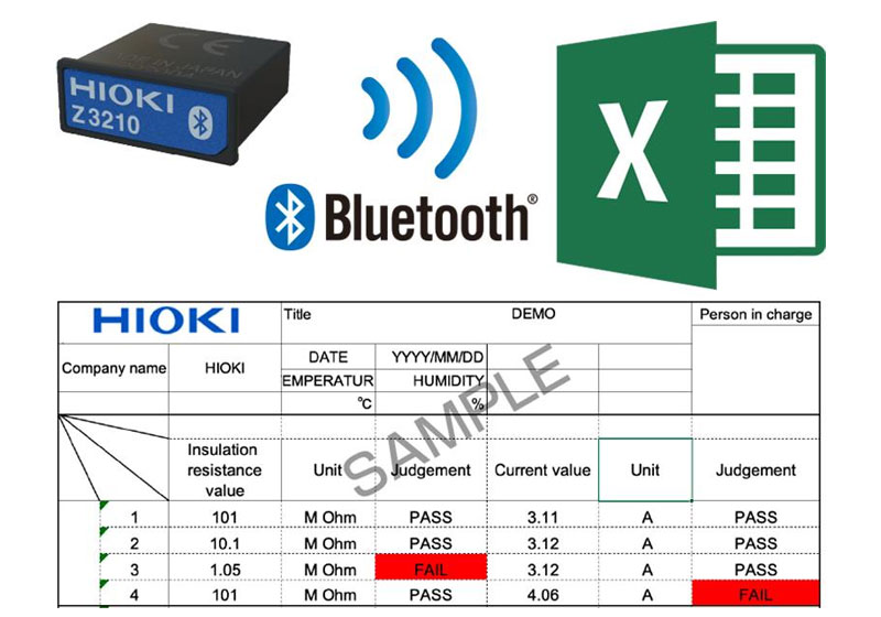 Easily transfer measurement data to an Excel® file