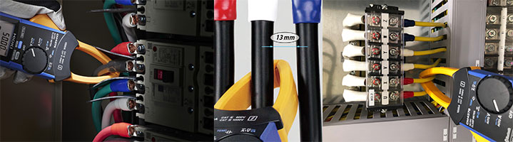 Thinner jaws that fit easily between cables in confined spaces Thinner jaws that fit easily between cables in confined spaces