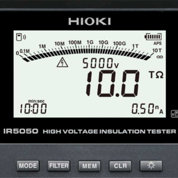 Hioki IR5050 ภาพตัวอย่างการแสดงผลบนหน้าจอ Hioki IR5050 ภาพตัวอย่างการแสดงผลบนหน้าจอ