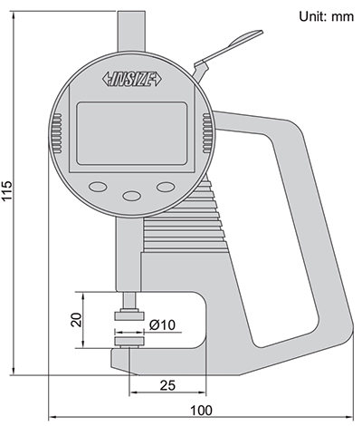 INSIZE IN-2867-10 เกจวัดความหนา INSIZE IN-2867-10 เกจวัดความหนา