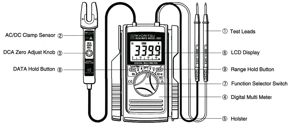 Kyoritsu KEW-MATE2001 มัลติมิเตอร์ Kyoritsu KEW-MATE2001 มัลติมิเตอร์