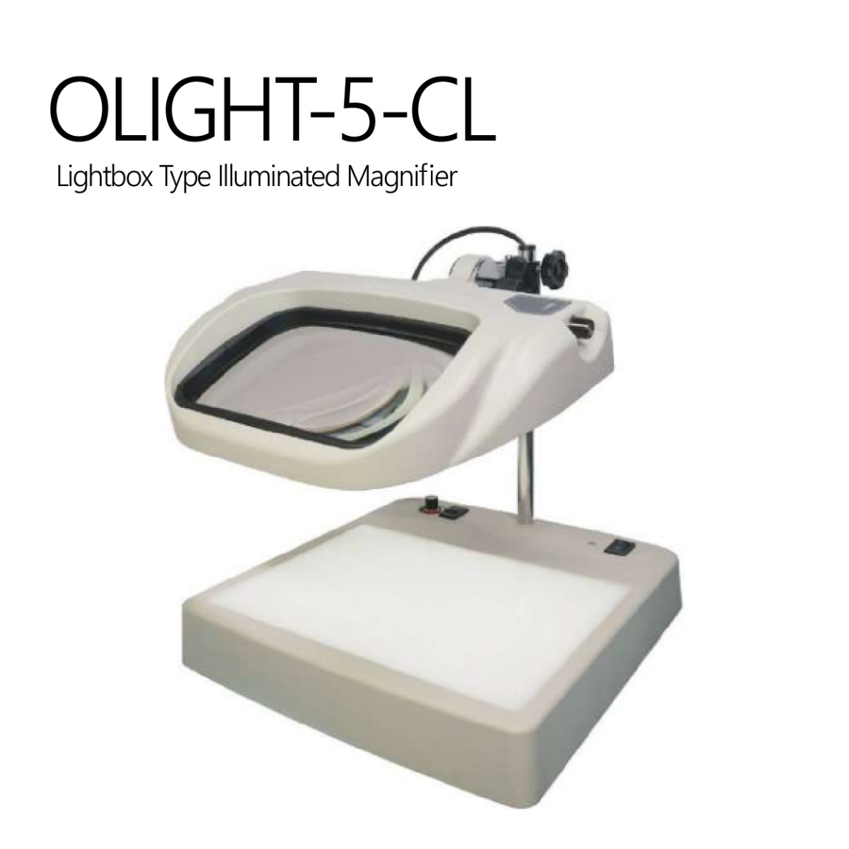 OLIGHT-5-CL โคมไฟแว่นขยายแบบตั้งโต๊ะ (Table Stand Type LED Illuminated Magnifier)