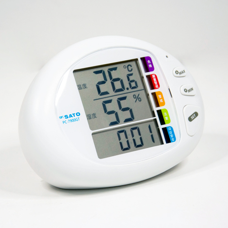 SK Sato PC-7900GT เครื่องวัดอุณหภูมิและความชื้นสัมพัทธ์ พร้อมแถบแสดงค่า WBGT SK Sato PC-7900GT เครื่องวัดอุณหภูมิและความชื้นสัมพัทธ์ พร้อมแถบแสดงค่า WBGT