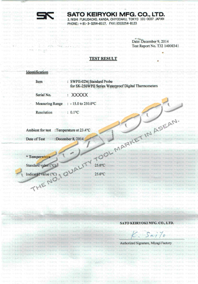 SWP II-02M Standard probe SWP II-02M Standard probe