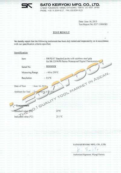 SWPII-07 Standard probe SWP II-07 Standard probe