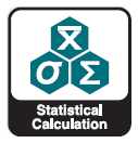 Displays and outputs statistical calculation data including number of data, sum, max, min, range (max – min), mean, standard deviation and coefficient of variation Displays and outputs statistical calculation data including number of data, sum, max, min, range (max – min), mean, standard deviation and coefficient of variation