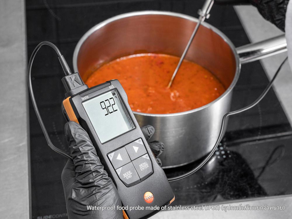 Testo 925 เครื่องวัดอุณหภูมิดิจิตอล Type-K | 1 Channel with App connection