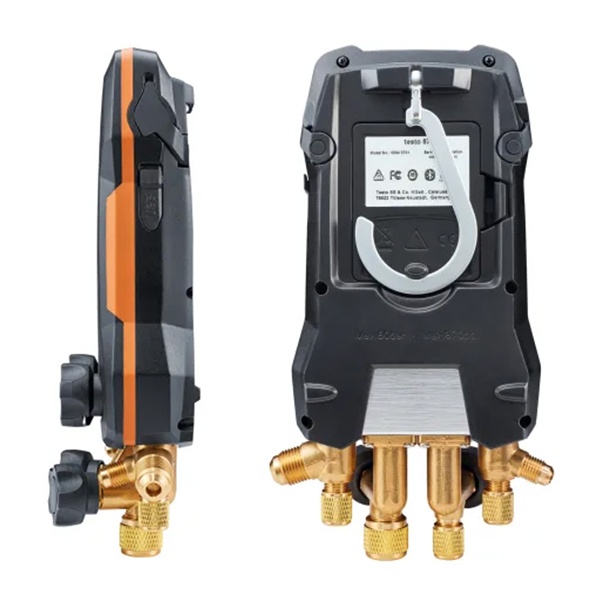 Testo 570s ภาพแสดงตัวเครื่องด้านข้างและด้านหลัง Testo 570s ภาพแสดงตัวเครื่องด้านข้างและด้านหลัง