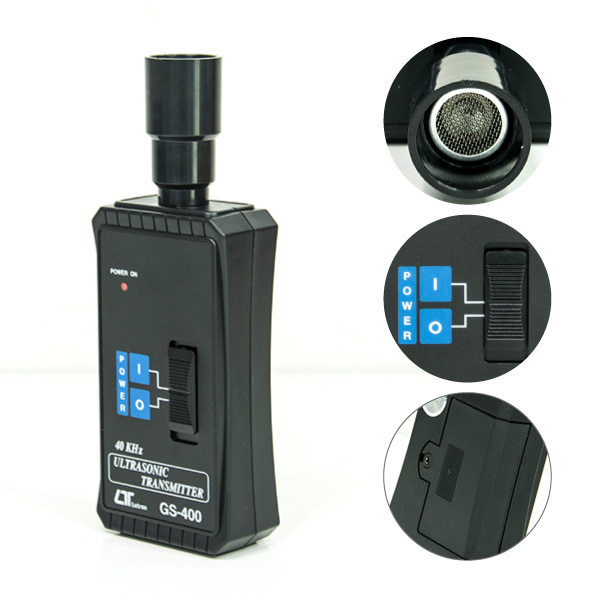 GS-400 ภาพแสดงตัวเครื่องส่งสัญญาณตรวจหารอยรั่วความถี่สูง GS-400 ภาพแสดงตัวเครื่องส่งสัญญาณตรวจหารอยรั่วความถี่สูง
