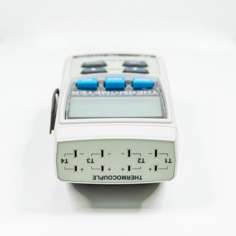 4 Channels Thermocouple Ports on the top 4 Channels Thermocouple Ports on the top