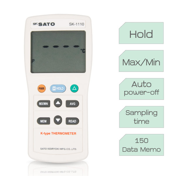 SK-1110 คุณลักษณะของตัวเครื่อง SK-1110 Digital Thermometer 1 Channel