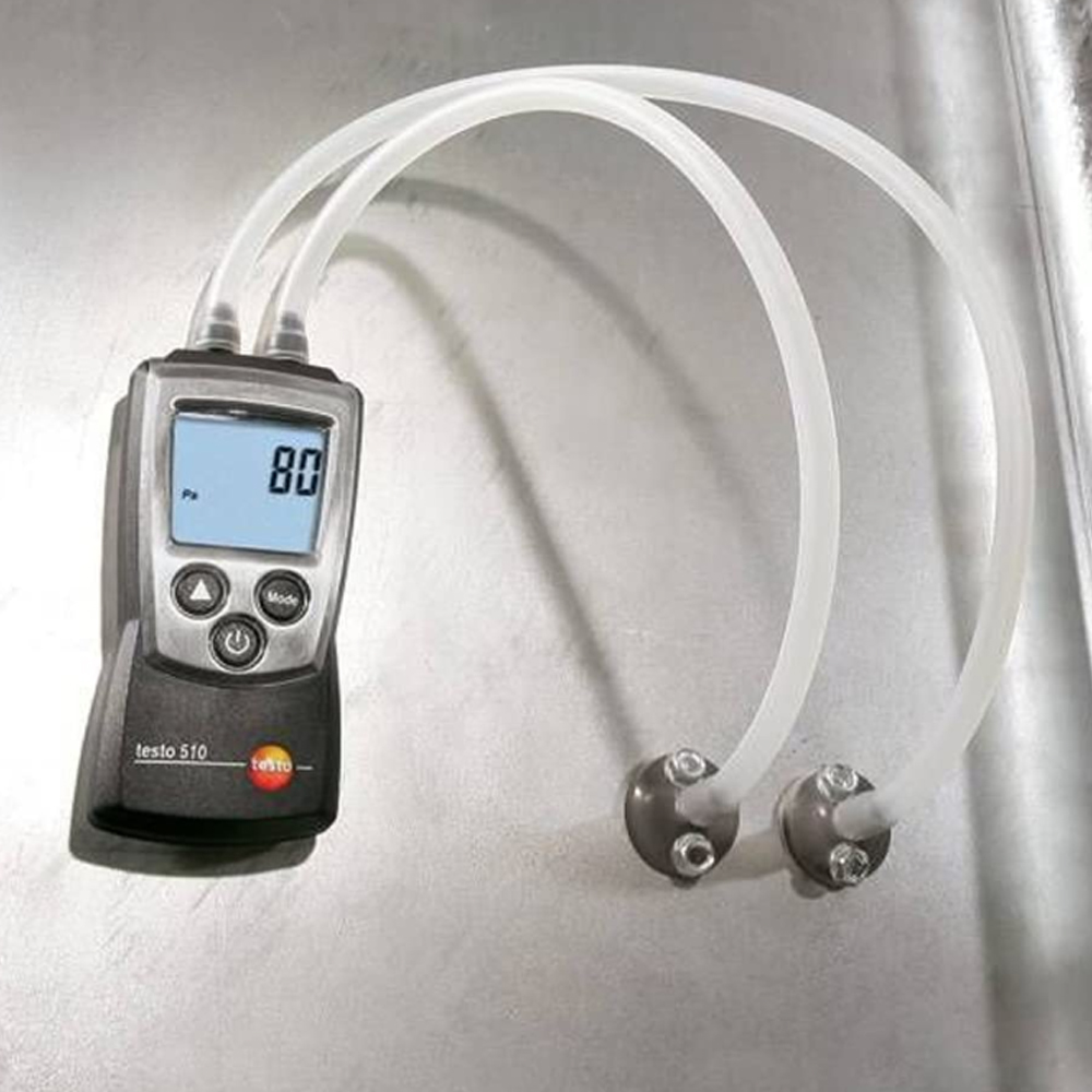 Testo 510 เครื่องวัดแรงดันต่าง 0–100 hPa พร้อม Pitot Tube และชดเชยอุณหภูมิ Testo 510 เครื่องวัดแรงดันต่าง 0–100 hPa พร้อม Pitot Tube และชดเชยอุณหภูมิ